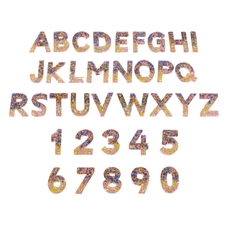 Resin Sequin Uppercase Letters and Numbers from Hope Education